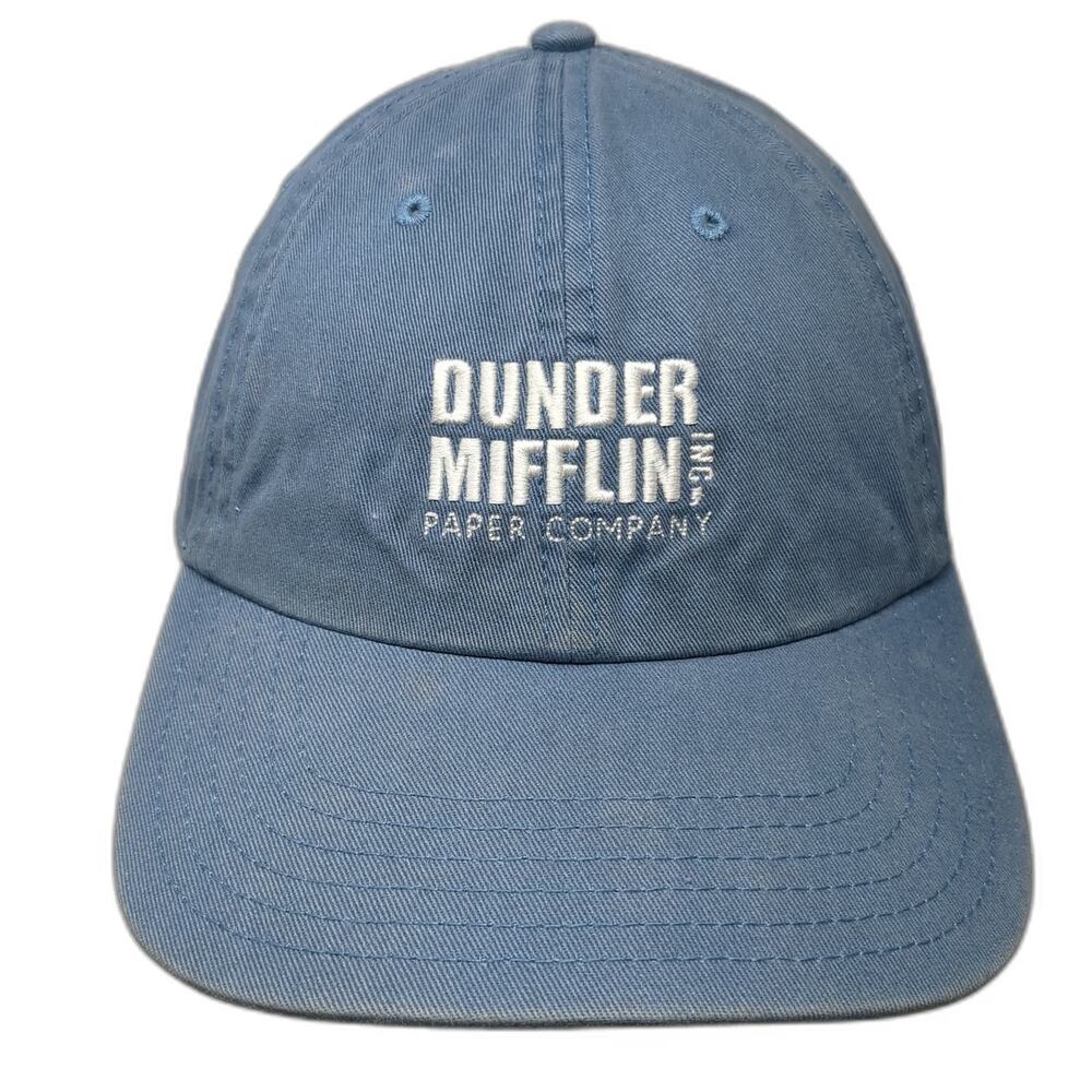 The Office Baseball Cap Blue One Size Adjustable Dunder Mifflin Paper Co Hat